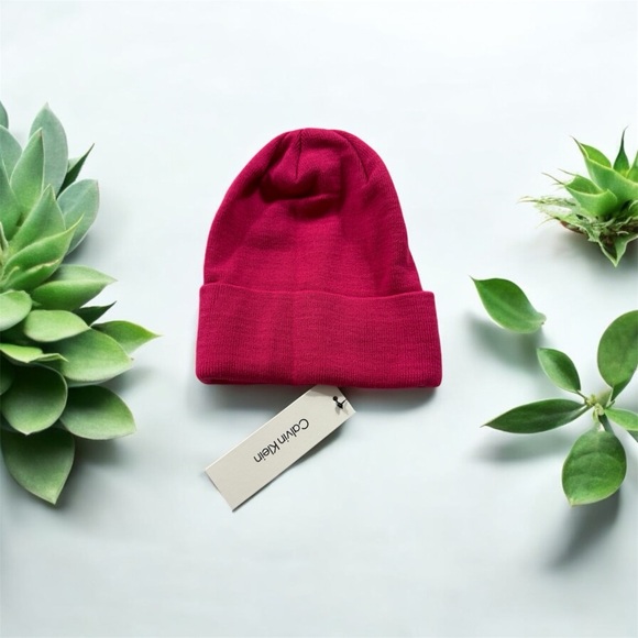Women's Foldover-Cuff Double-Layered Beanie Calvin Klein - Picture 3 of 3